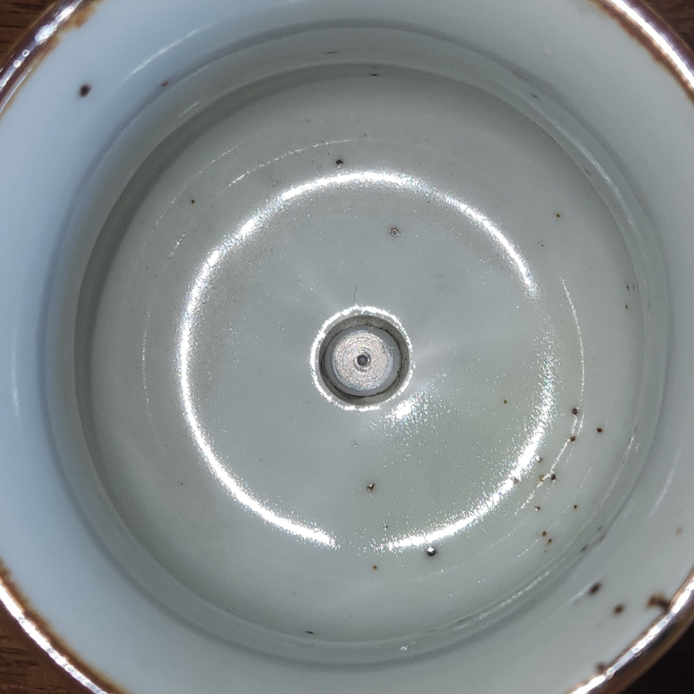 VTG Counterpoint Japan Blue Floral Planter with Saucer | 3.5” Made In Japan - Picture 7 of 12